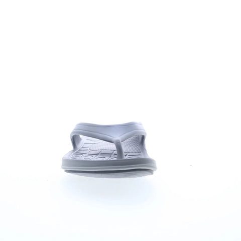 Aetrex Fiji L7006W10 Womens Gray Synthetic Slip On Flip-Flops Sandals Shoes