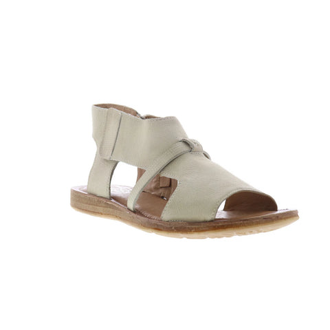 Miz Mooz Finnley Womens Beige Leather Zipper Strap Sandals Shoes
