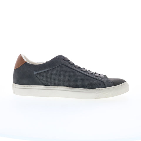 Steve Madden Finny FINN04M1 Mens Gray Suede Lace Up Lifestyle Sneakers Shoes