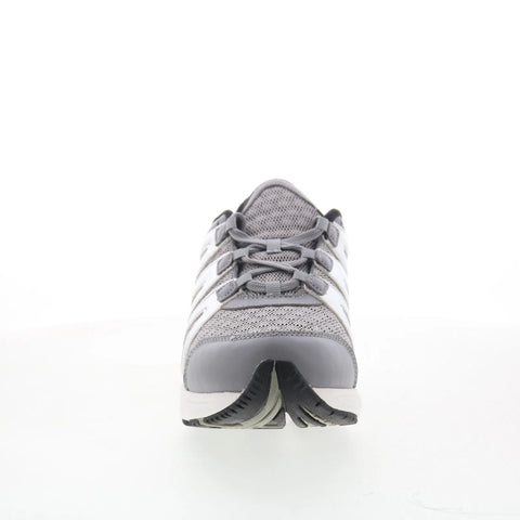 Drew Fire 19170-43 Womens Gray Wide Leather Lace Up Lifestyle Sneakers Shoes