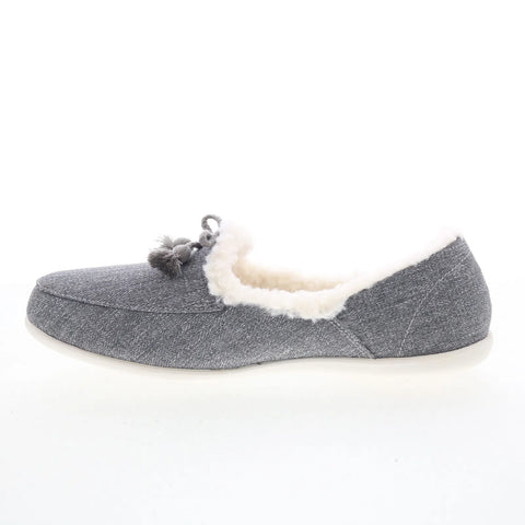 Spenco Fireside Slipper SP1050GRY Womens Gray Mesh Loafer Slippers Shoes
