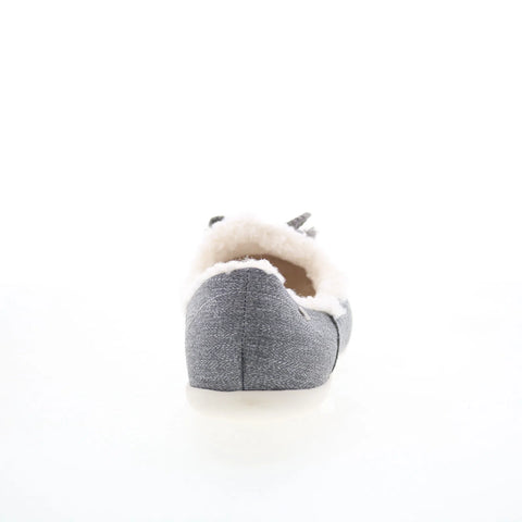 Spenco Fireside Slipper SP1050GRY Womens Gray Mesh Loafer Slippers Shoes