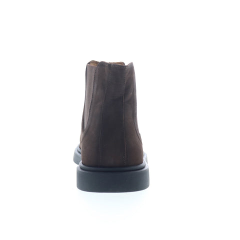 Studio Belvedere Fiume Mens Brown Nubuck Slip On Chelsea Boots