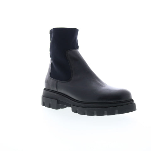 Bos. & Co. Five Womens Black Synthetic Zipper Casual Dress Boots