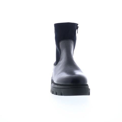 Bos. & Co. Five Womens Black Synthetic Zipper Casual Dress Boots