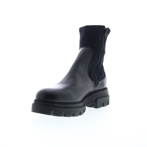 Bos. & Co. Five Womens Black Synthetic Zipper Casual Dress Boots