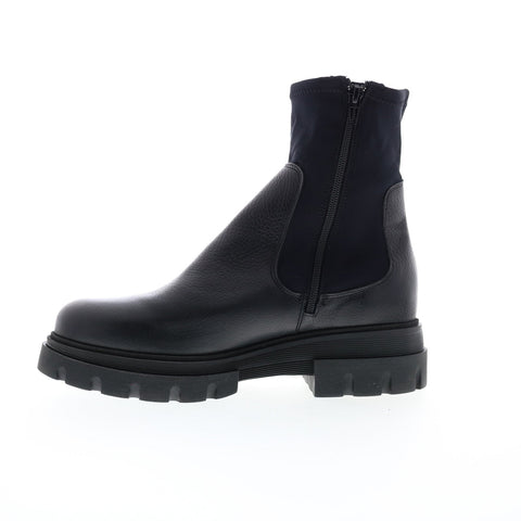 Bos. & Co. Five Womens Black Synthetic Zipper Casual Dress Boots