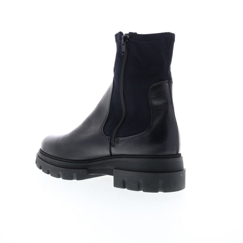 Bos. & Co. Five Womens Black Synthetic Zipper Casual Dress Boots