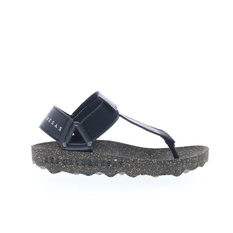 Asportuguesas Fizz FIZZ077ASP-008 Womens Black Strap Sandals Shoes