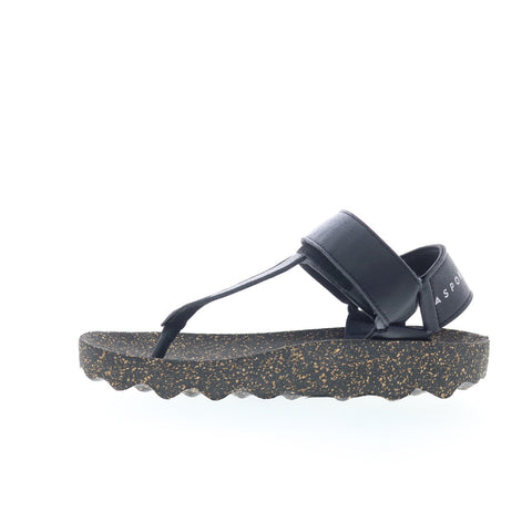 Asportuguesas Fizz FIZZ077ASP-008 Womens Black Strap Sandals Shoes
