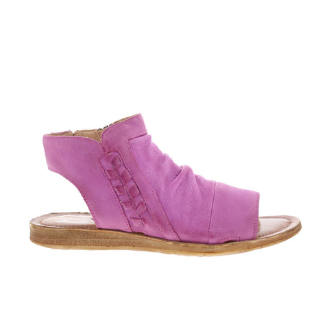 Miz Mooz Flaire Womens Purple Leather Zipper Strap Sandals Shoes