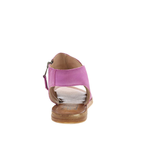 Miz Mooz Flaire Womens Purple Leather Zipper Strap Sandals Shoes
