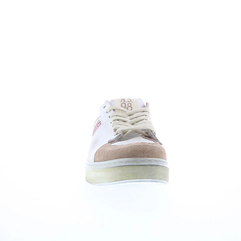 A.S. 98 Flanch Mens White Leather Lace Up Lifestyle Sneakers Shoes