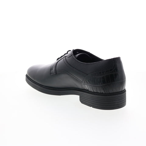 Mephisto Flavien Mens Black Leather Oxfords & Lace Ups Plain Toe Shoes