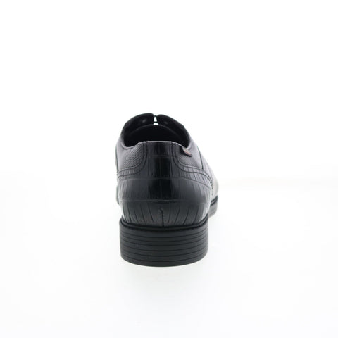Mephisto Flavien Mens Black Leather Oxfords & Lace Ups Plain Toe Shoes