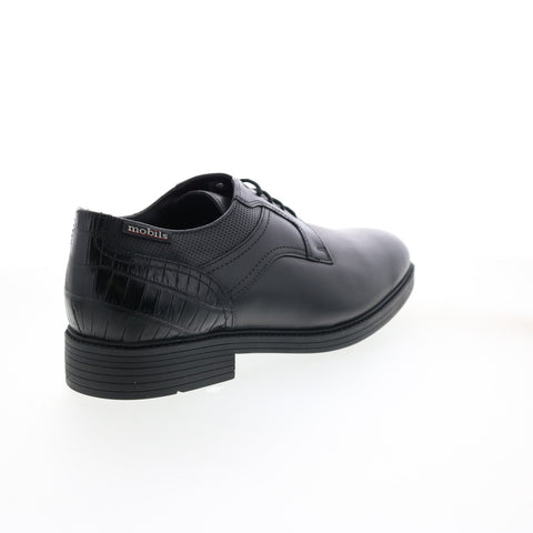 Mephisto Flavien Mens Black Leather Oxfords & Lace Ups Plain Toe Shoes