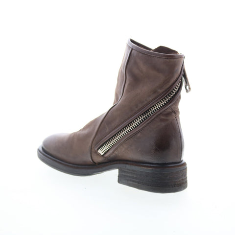 A.S. 98 Fleetwood Womens Brown Leather Zipper Ankle & Booties Boots