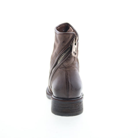 A.S. 98 Fleetwood Womens Brown Leather Zipper Ankle & Booties Boots