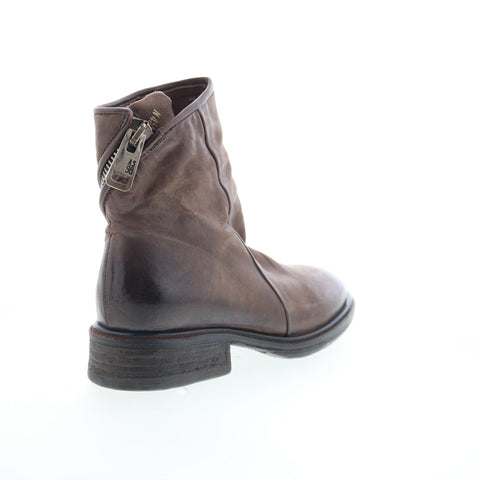A.S. 98 Fleetwood Womens Brown Leather Zipper Ankle & Booties Boots
