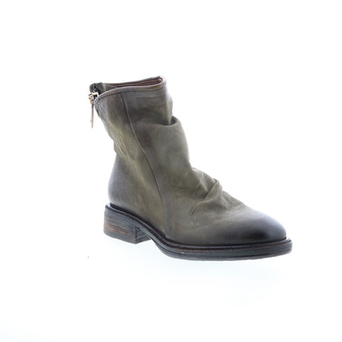 A.S. 98 Fleetwood Womens Green Leather Zipper Casual Dress Boots