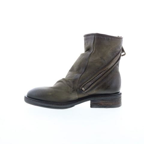 A.S. 98 Fleetwood Womens Green Leather Zipper Casual Dress Boots