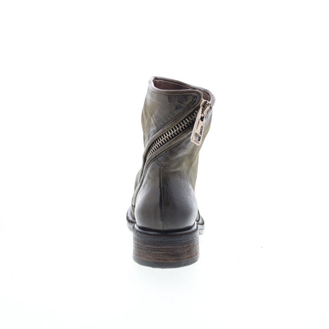 A.S. 98 Fleetwood Womens Green Leather Zipper Casual Dress Boots