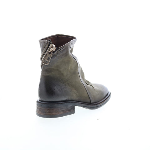 A.S. 98 Fleetwood Womens Green Leather Zipper Casual Dress Boots