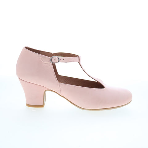 Miz Mooz Fleta Womens Pink Leather Hook & Loop Strap Sandals Shoes