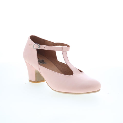 Miz Mooz Fleta Womens Pink Leather Hook & Loop Strap Sandals Shoes