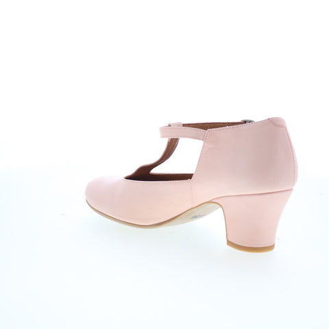Miz Mooz Fleta Womens Pink Leather Hook & Loop Strap Sandals Shoes