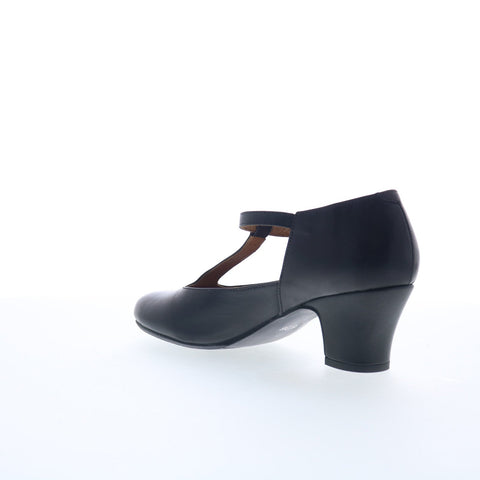 Miz Mooz Fleta Womens Black Leather Hook & Loop Strap Sandals Shoes