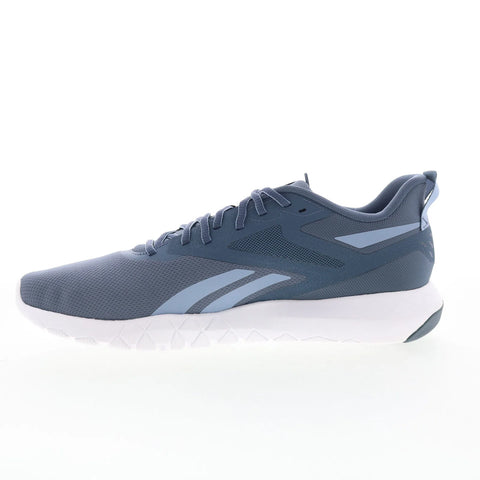 Reebok Flexagon Force 4 Mens Blue Canvas Athletic Cross Training Shoes