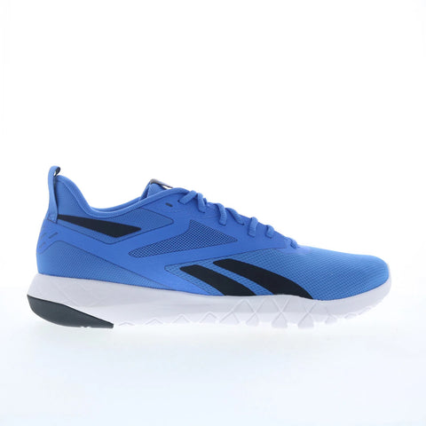 Reebok Flexagon Force 4 Mens Blue Mesh Athletic Cross Training Shoes