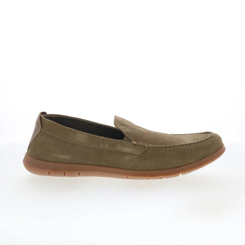 Clarks Flexway Step 26176956 Mens Green Loafers & Slip Ons Casual Shoes