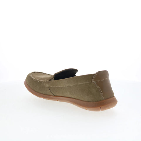 Clarks Flexway Step 26176956 Mens Green Loafers & Slip Ons Casual Shoes