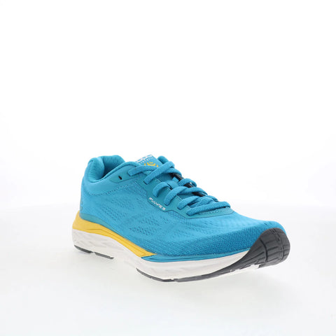 Topo Fli-Lyte 3 W030 Womens Blue Canvas Lace Up Athletic Running Shoes