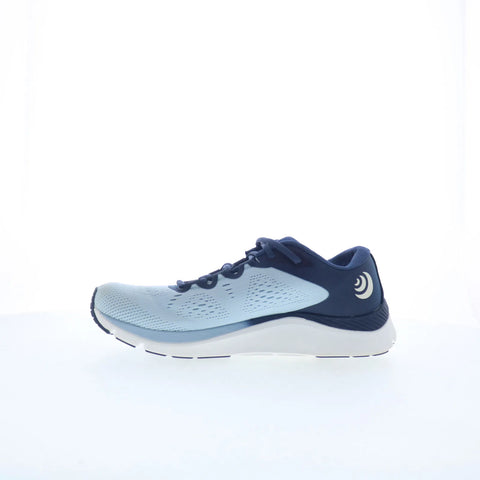 Topo Fli-Lyte 4 W049 Womens Blue Canvas Lace Up Athletic Running Shoes