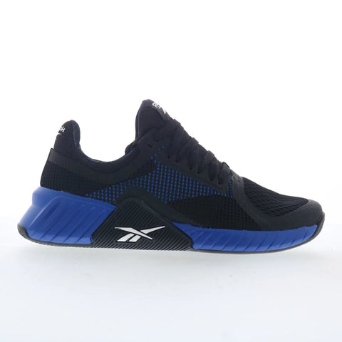 Reebok Flip Charge Mens Black Mesh Lace Up Athletic Cross Training Shoes