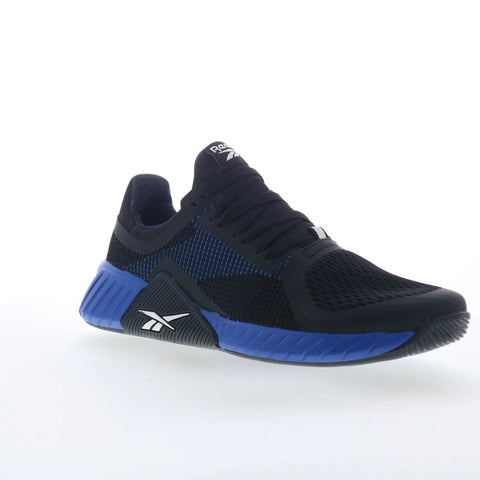 Reebok Flip Charge Mens Black Mesh Lace Up Athletic Cross Training Shoes