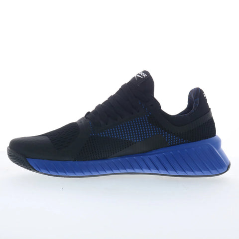 Reebok Flip Charge Mens Black Mesh Lace Up Athletic Cross Training Shoes