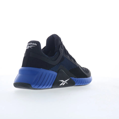 Reebok Flip Charge Mens Black Mesh Lace Up Athletic Cross Training Shoes
