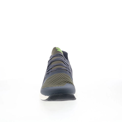 Reebok Flip Charge Mens Green Mesh Lace Up Athletic Cross Training Shoes