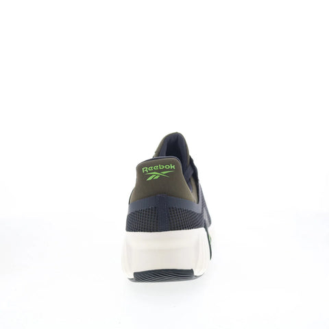 Reebok Flip Charge Mens Green Mesh Lace Up Athletic Cross Training Shoes