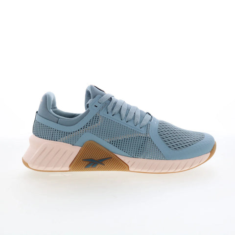 Reebok Flip Charge Womens Blue Mesh Lace Up Lifestyle Sneakers Shoes