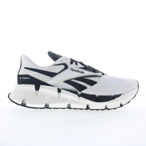 Reebok Floatzig 1 Mens White Mesh Lace Up Athletic Running Shoes