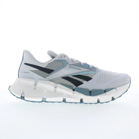 Reebok Floatzig 1 Womens Gray Mesh Lace Up Athletic Running Shoes