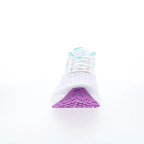 Reebok Floatzig 1 Mens White Mesh Lace Up Athletic Running Shoes