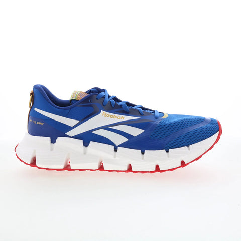 Reebok Floatzig 1 Mens Blue Mesh Lace Up Athletic Running Shoes
