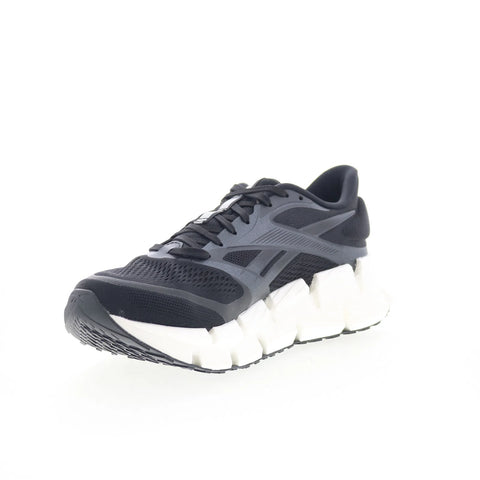 Reebok Floatzig 2 Womens Black Mesh Lace Up Athletic Running Shoes