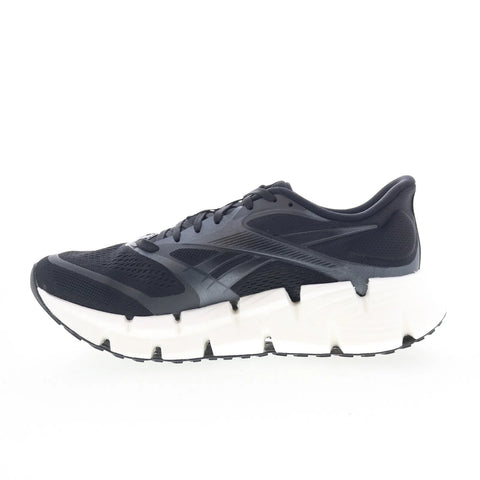 Reebok Floatzig 2 Womens Black Mesh Lace Up Athletic Running Shoes
